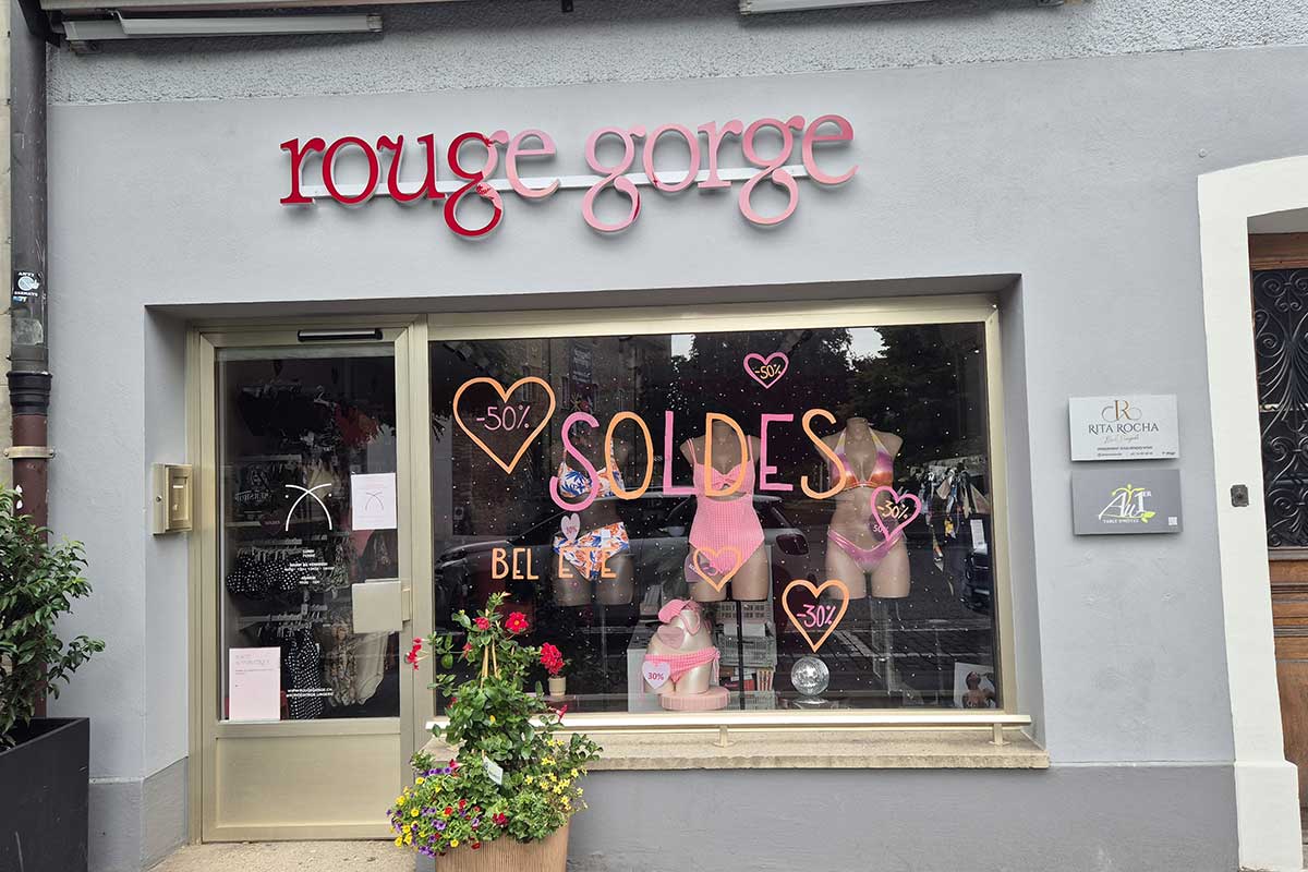 La boutique de lingerie Rouge Gorge déménage à la Grand-Rue à Bulle