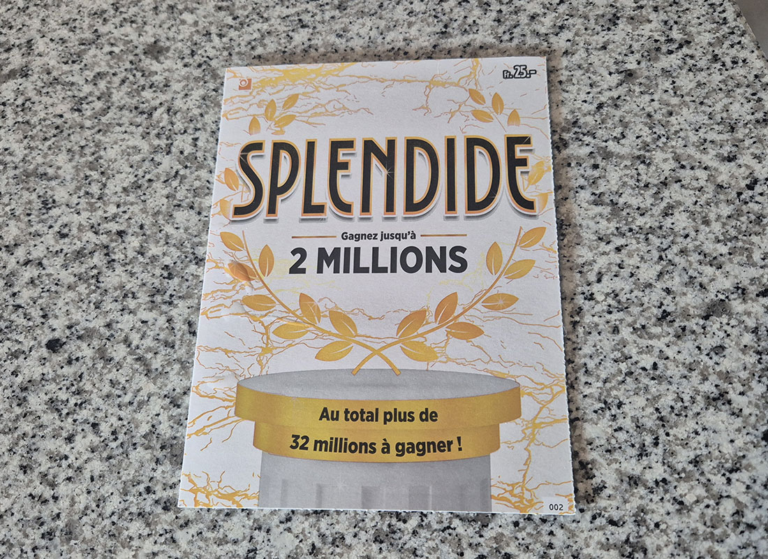 Gagnez un billet à gratter Splendide avec jusqu&rsquo;à 2 millions de francs de gains