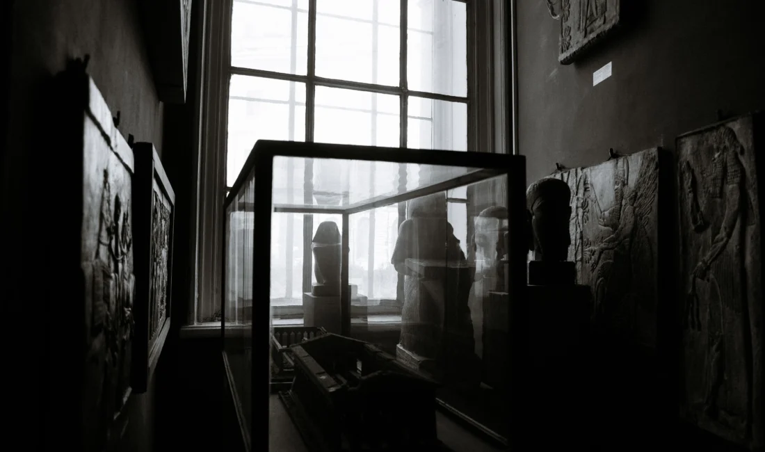 Sculptures exposées dans la galerie d’un musée d’art