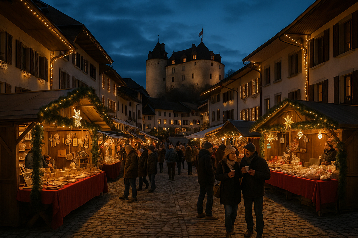Marché de Noël 2025 de Gruyères : un trésor médiéval à ne pas manquer 🎄
