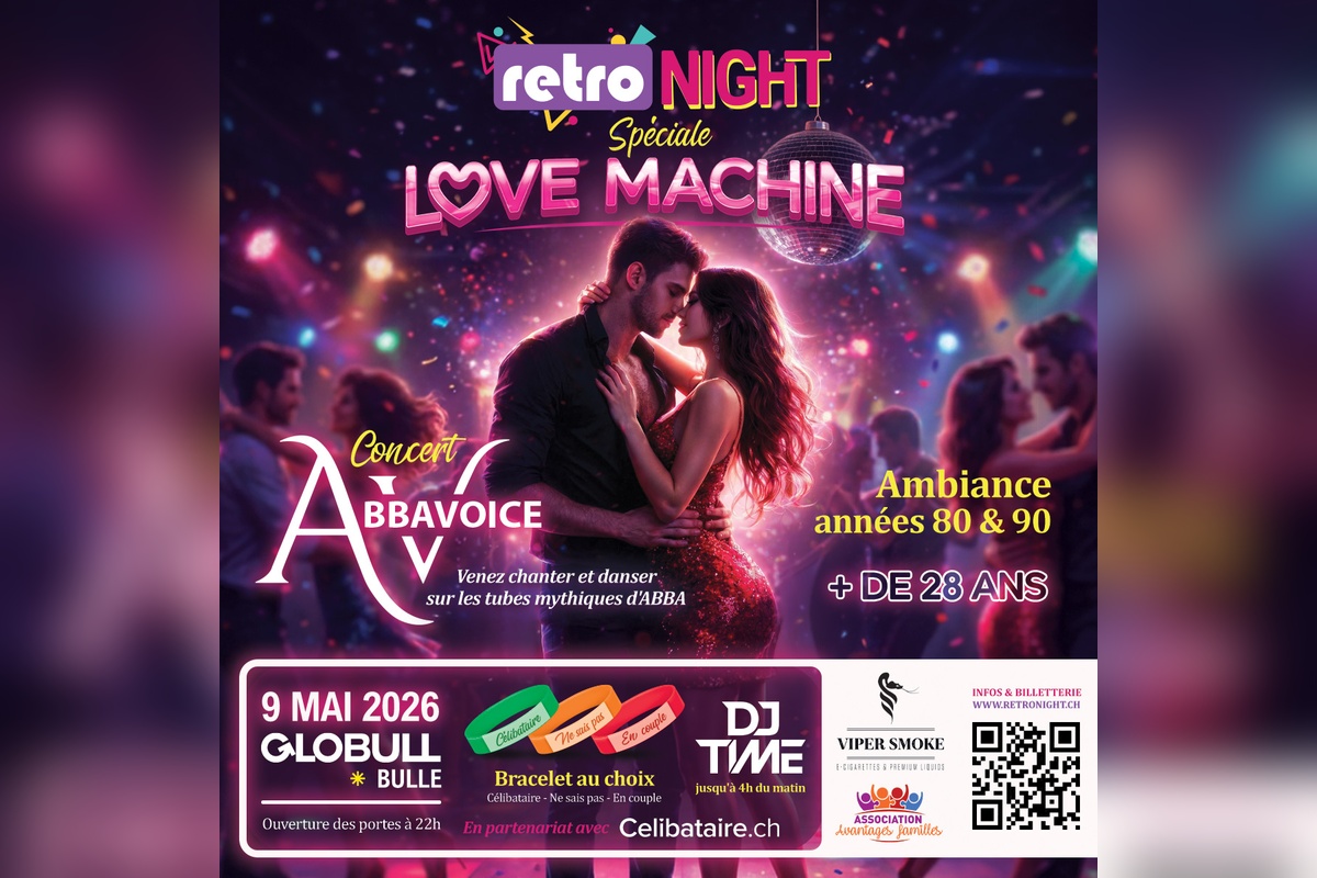 Retro Night spéciale LOVE MACHINE : les slows sont de retour à Globull
