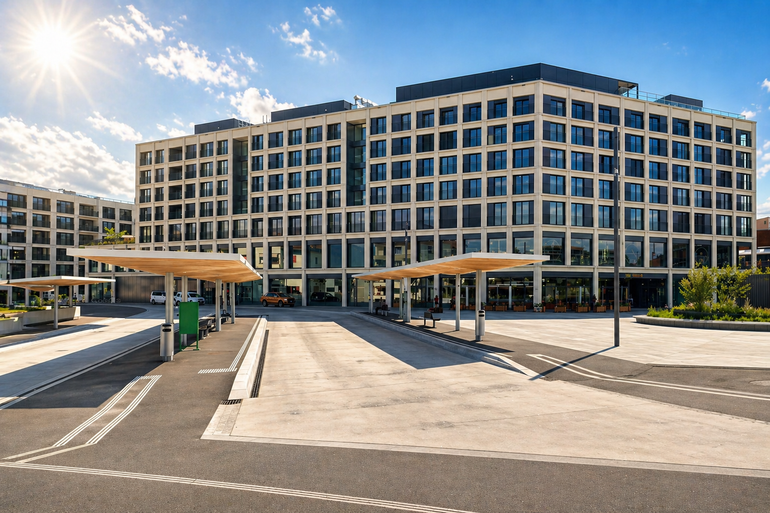Centre commercial Veladzo à la gare de Bulle