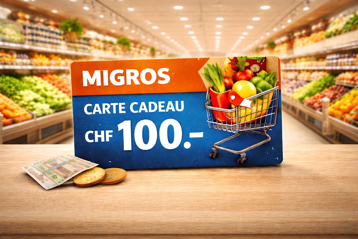 Concours - Gagnez une carte cadeau Migros d'une valeur de 100.-