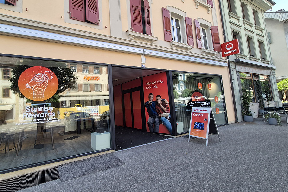Sunrise Shop de Bulle : toutes les solutions Sunrise au cœur de la Gruyère