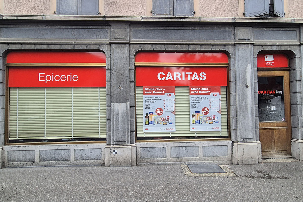 Épicerie Caritas à Bulle : des produits alimentaires à petits prix au cœur de la ville
